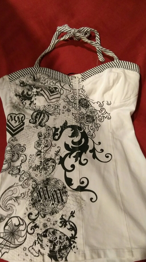 Metal Mulisha strapless top